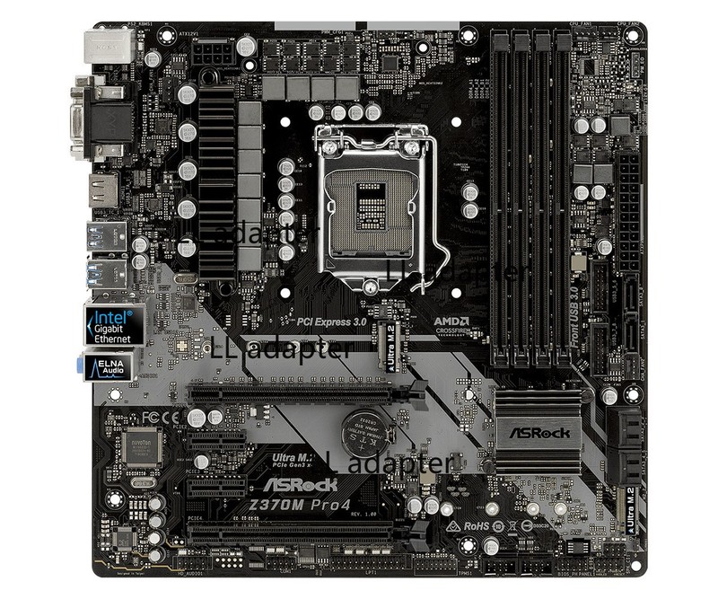 ASRock Z370M Pro4 Motherboard LGA1151 Z370 Micro ATX Intel Motherboard