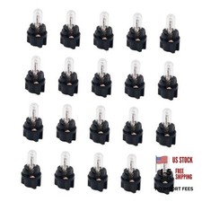 20PCS 12V Halogen Auto Replacement Dash Lights T5 Bulb