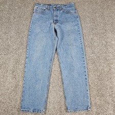 Vintage Levis 550 Jeans Men 32x31 Relaxed Tapered 90s USA Made Grunge Light Wash