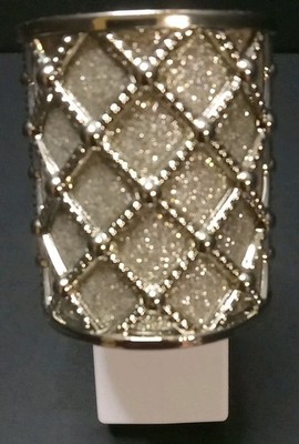 Bath Body Works Wallflowers Holder Glitter And Silver Lattice Design Plug In 