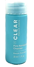 Paula's Choice CLEAR Pore Normalizing Facial Cleanser, Acne Daily Face Wash 1 oz