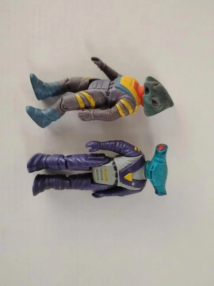 Figura Alien 2 Dino Riders Finn Vintage Tyco 1980s 1988 3 pulgadas pequeño juguete T6#2 Foto 4 de 4