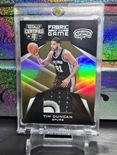 Tim Duncan /10 Gold Patch 3 Color Jersey Panini Certified 2016-17 HOF SP Worn