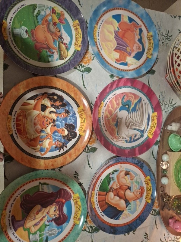 Disney Hercules Collector Plates McDonald's 1997 Set Of 6