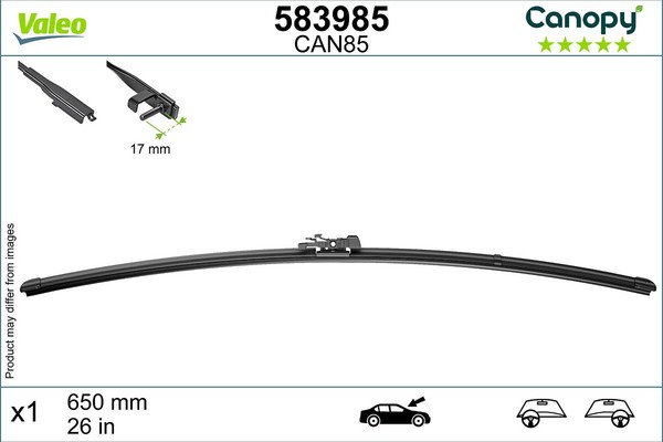 Wischblatt Scheibenwischer Canopy Valeo 583985 FüR VW Crafter 30 50 35 Bus TDI-image
