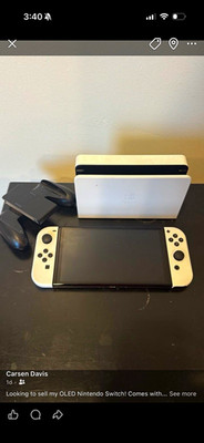 Nintendo Switch OLED Model Console White Joy-Con Controllers, Dock, HDMI