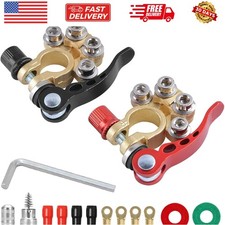 Car Battery , 2 Pcs 4 Way Quick Release Disconnect Car Battery Terminal for S...