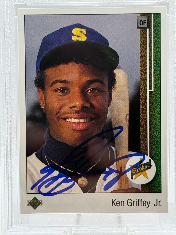 1989 Upper Deck Ken Griffey Jr. Autographed Rookie Card PSA 9/10! NEWLY