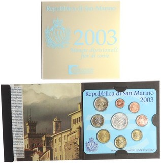 San Marino Kursmünzensatz 2003 Stgl. in OVP