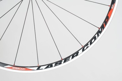 NOS AMBROSIO LASER COMP FRONT VINTAGE OLD WHEEL ROAD RACING 700C