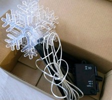 5 Acrylic Snowflake Garden Decorations Home Christmas Led Lights