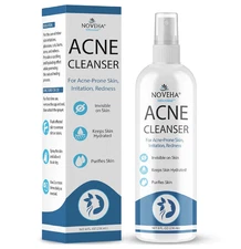 NOVEHA Facial Cleanser For Acne - Hypochlorous Acid Spray - Irritation, Redness