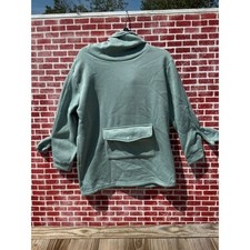 Sage Green Frog Eye Zip Mouth Hoodie Medium