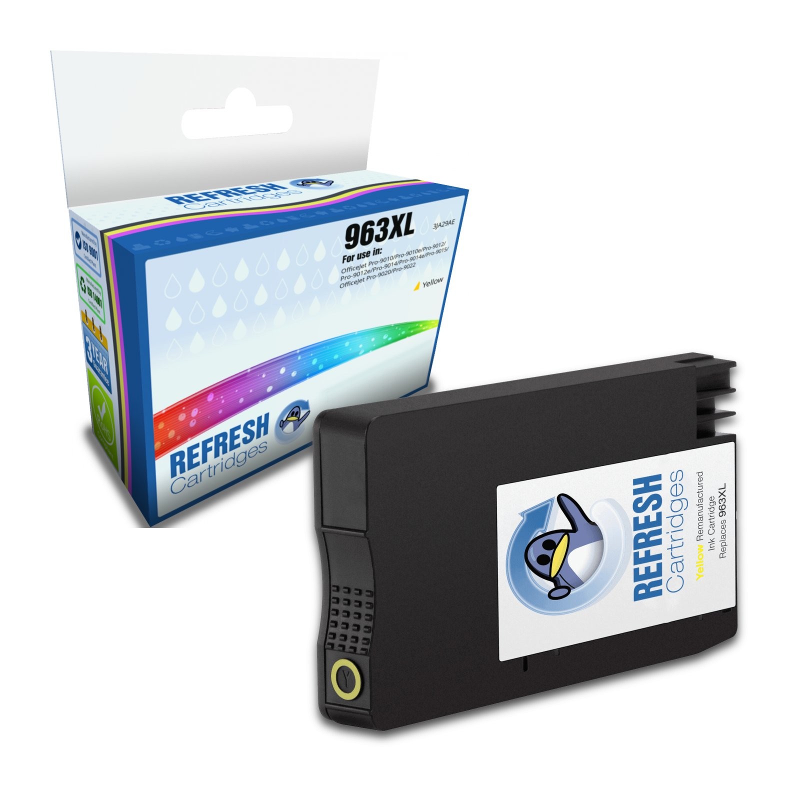 Refresh Cartridges Replacement Yellow 963XL Ink Compatible With HP Printers