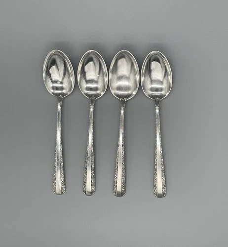 Vintage Towle Sterling Silver Candlelight Teaspoons  6”- Set of 4