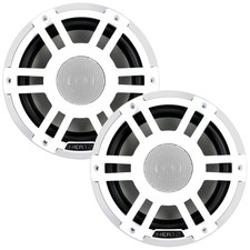 Hertz HMX 7.7 S-LD-SW 7.7" Marine Audio Coaxial Speakers - White w/ RGB LED