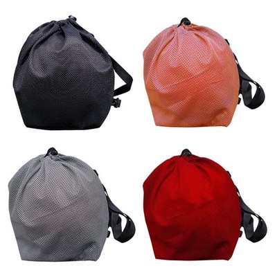 Basketballtasche Kordelzug Ballaufbewahrung Schultertasche Netzbeutel für