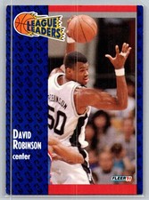 1991-92 Fleer Basketball #225 David Robinson - VG - San Antonio Spurs