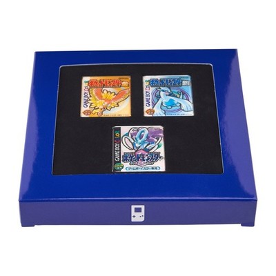 Pokemon Center Release Year Package Pin Set Gold Silver Crystal 3 Badges