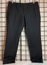 Gucci Solid Black Wool Blend Dress Pants Trousers Men's Size 52 EU