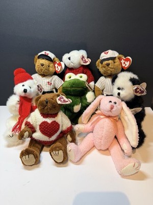 Lot of 8 Ty Attic Treasures Beanie Babies mint w/swing tags, retired