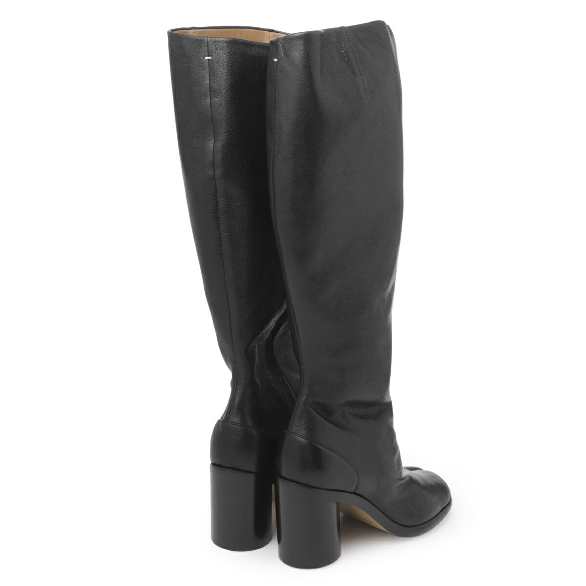 Maison Margiela Tabi Long Boots S34WW0057 Leather Black size EU37 US7 From Japan image 6