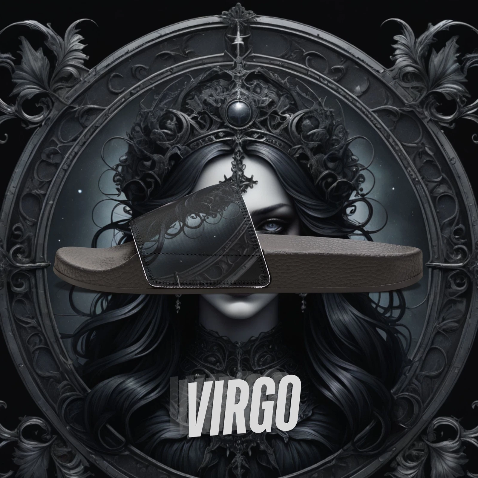 Men's Virgo Zodiac Sign Removable-Strap Sandals/Slides| Gift For Him