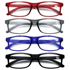 4 pcs Blue Light Blocking Reading Glasses Stylish Reader 1 1.5 2 2.5 3.0 3.5 4.0