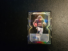 2022 Panini Obsidian Auto Electric Etch Yellow TRESTAN EBNER RC 25/25 Bears #182