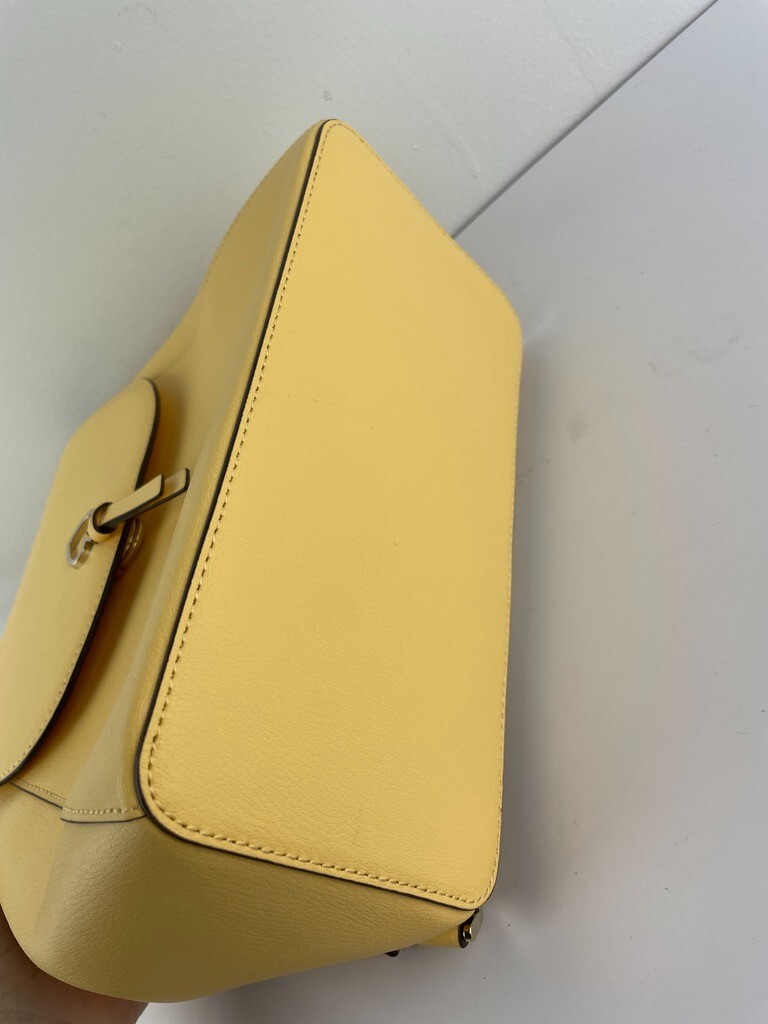 Kate Spade New York Daybreak Medium Adel Yellow Leather Backpack New Without Tag Kate Spade Kristi leather backpack in Yellow. Never... | Depop main image 3