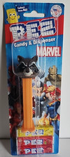 Rocket Raccoon Pez Candy & Dispenser Marvel Carded 3 candy NIP 2022 Guardians