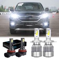 For Honda CRV 2007 - 2013 2014 CR-V LED Headlight Fog Light High Low Beam Bulbs