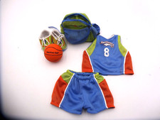 American Girl Doll Basketball Outfit player backpack ball clothing green 2005
