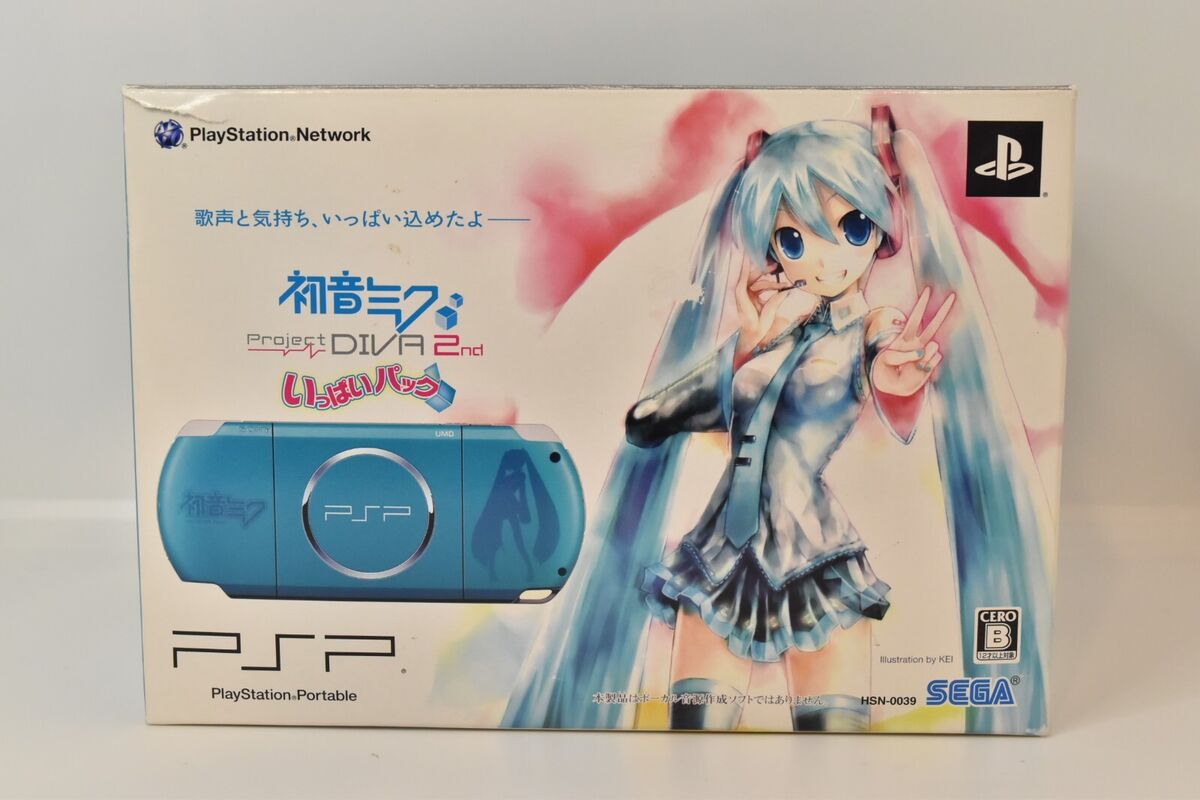 Sony PSP 3000 Hatsune Miku Project DIVA 2nd Full Pack Japan Sony PSP 3000 Hatsune Miku Project DIVA 2nd Full Pack Japan
