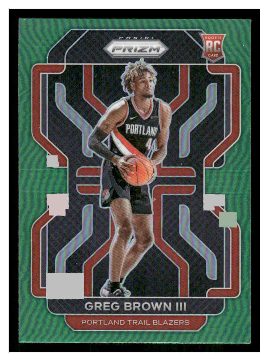 2021 prizm #291 Greg Brown III green