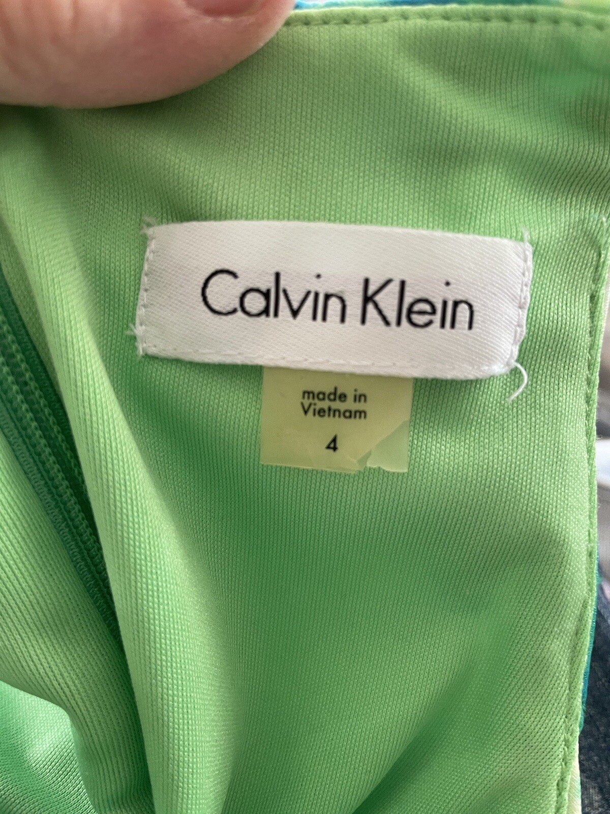 CALVIN KLEIN Multi-colored Spaghetti Strap Lined … - image 8