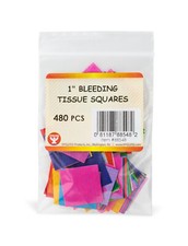 Hygloss Bleeding Tissue Paper Squares Arts & Crafts DIY Projects 1" 480-Pcs