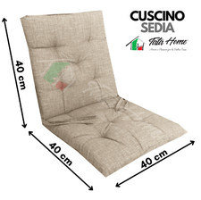 Cuscino Resinato Con Pattina E Laccetti Per Sedia Da Giardino Sfoderabile 40 Cm Made In Italy Confezione Da 1 Pezzo Tortora 87264722