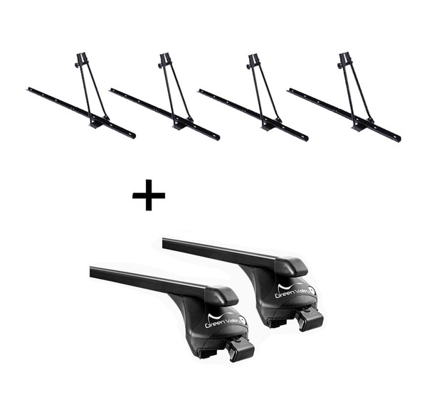4XfahrradträGer Orion+DachträGer Quick Stahl FüR FüR Volvo V60 Cross Country 15--image