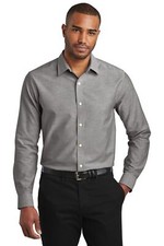 Port Authority Mens Long Sleeve Slim Fit SuperPro Oxford Shirt S661