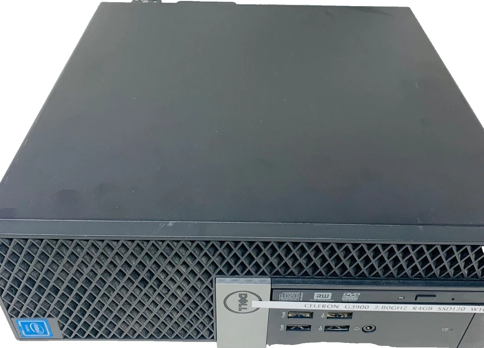 DELL 3040 SFF PC Refurbished CPU Celeron G3900 2,80 GHZ RAM 4GB SSD 120GB - Image 3 of 4