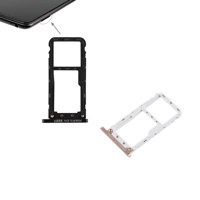 COMPATIBILE per XIAOMI REDMI NOTE 7 NERO  Try tray Vassoio alloggio porta scheda Dual SIM Card Sim 1 + SLOT SIM 2 o slitta per lettore Memoria Micro Sd