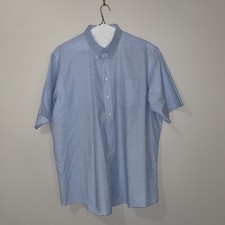 Arrow Dover Mens Blue Dress Shirt, Big  Tall Fitted Stretch 181/2 34-35