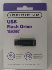 INFINITIVE USB FLASH DRIVE 16GB FAST FREE SHIPPING