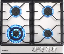 Gasland 24'' Gas Cooktop 4 Burners Heavy Duty Stainless Steel Stove Top NG/LPG