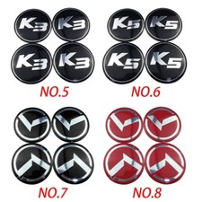  Wheel Center Hub Cap Sticker car Tire Emblem for KIA K3 K5 KX1 AZ 4pcs 56mm Car
