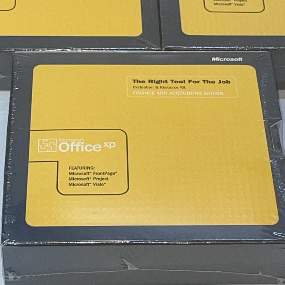 Microsoft Office XP Evaluation & Resource Kit FrontPage Project Visio 2003 3 Lot - Image 4 of 4