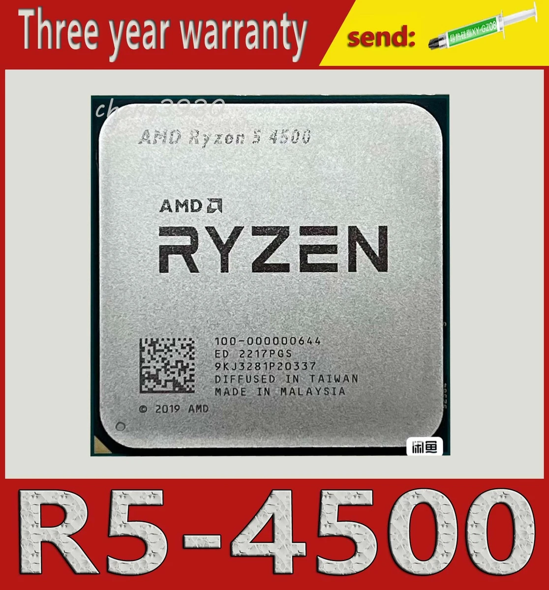 AMD Ryzen 5 4500 AM4 3.6GHz 6 Core 12T 8MB 65W Cache R5 4500 CPU processor