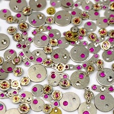 25 Watch Jewels Setting Shockproof Bloc Cap Part Watchmaker Repair Lot Steampunk