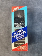 Parliament Lights Promotional Hi-Fi Mini Speakers Philip Morris 1991 NEW u-12F